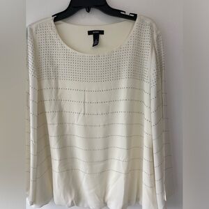 ALFANI studded dressy blouse